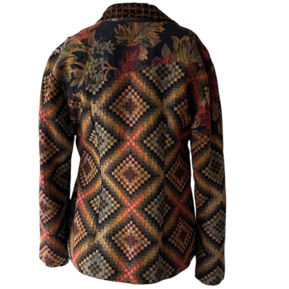 Vintage Canvasbacks Lutton & Horsfield Mixed Tapestry Blazer Size S - Picture 11 of 13